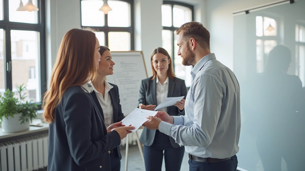 Tím profesionálov diskutuje stratégiu okolo whiteboardu s schémami a grafmi